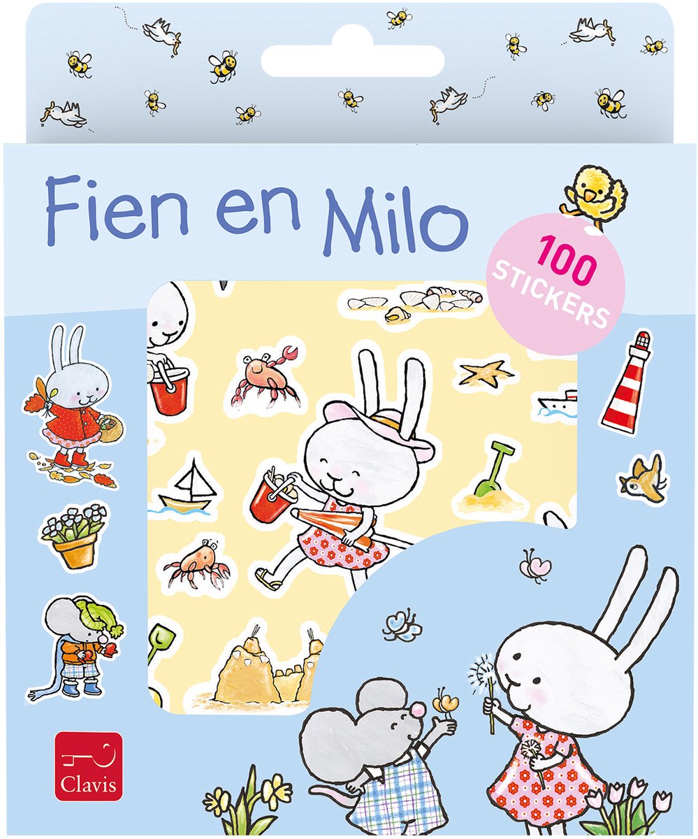 Zestaw naklejek Clavis Fien i Milo. 3+