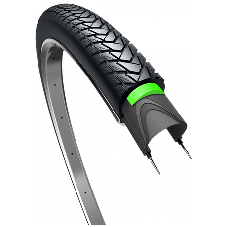 Zewnętrzny łącznik opony Edge Protect 28 x 1.60 42-622 - czarny z odblaskiem