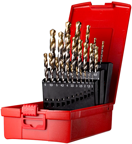 Zestaw wierteł lukarnowych 1-10mm a002 24 szt. w zestawie rozmiary kranów