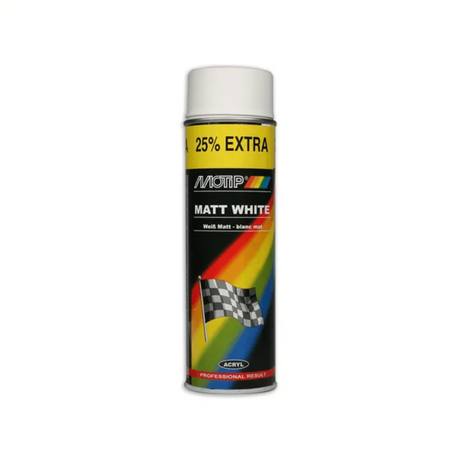 Motip spray w puszce akrylowy biały matowy