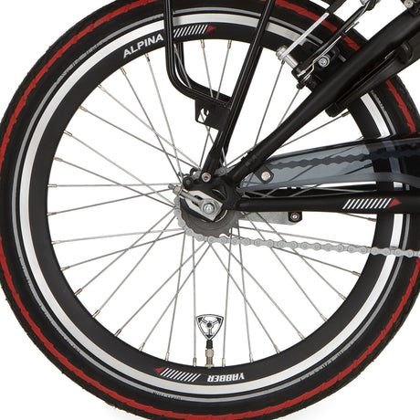 Tylne koło Alpina 20 HLQC Yabber Black Cynk Spk
