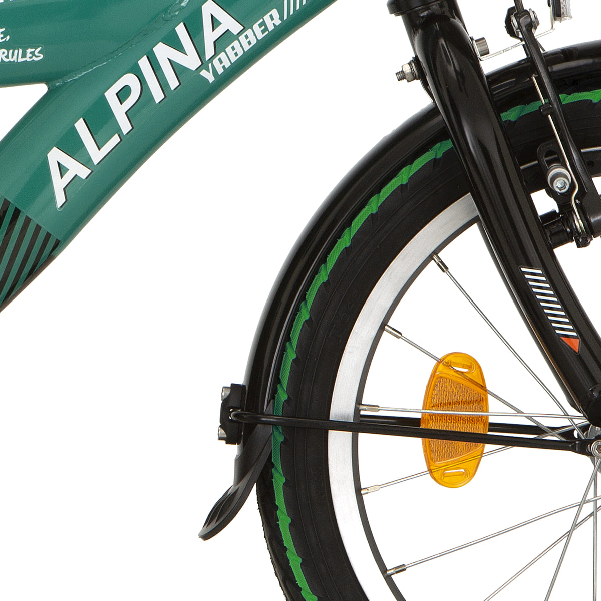 Zestaw błotników Alpina + drążek 18 Yabber czarny mat