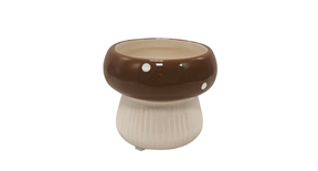 Pot mushroom dolomite d8x6,4h brown
