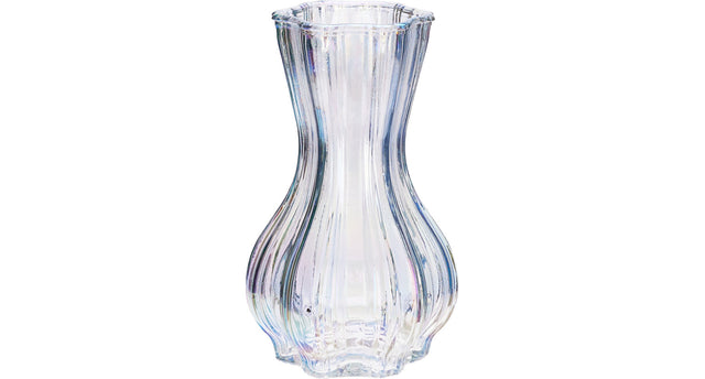 Vaas glas d12 h20cm luster