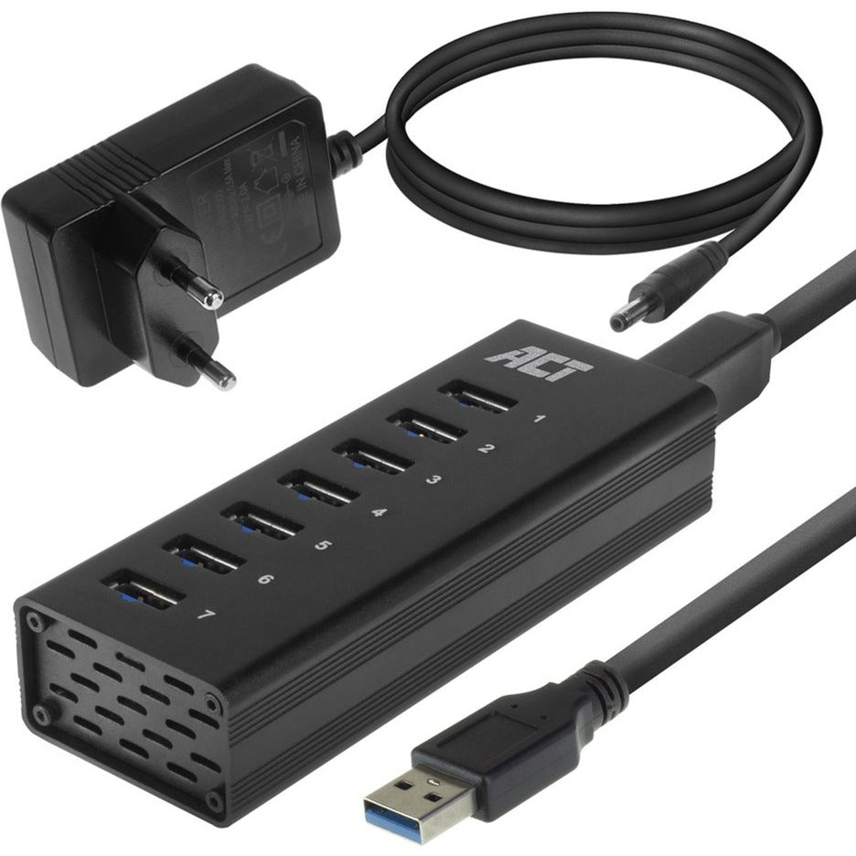 Act Connectivity Port USB 7 Port z StroomAdapter