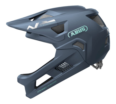Kask rowerowy Abus Youdrop ff Midnight Blue s - 48-55 cm - niebieski - odpowiedni do stosowania na rowerach dziecięcych - 430 g