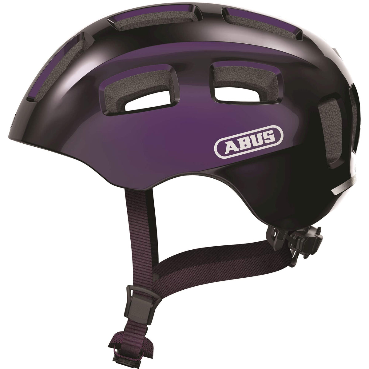 Kask Abus Youn-i 2.0 czarno-fioletowy m 52-57cm