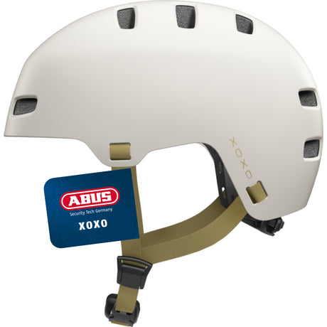 Kask rowerowy Abus xoxo eco brzoza taupe m - 54-58 cm - beżowy - nadaje się do użytku na rowerach elektrycznych - rowerach miejskich - 400 g