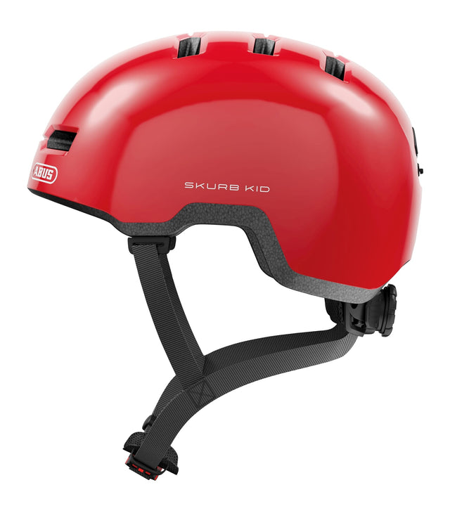 Kask Abus Skurb Kid błyszczący czerwony m 50-55cm