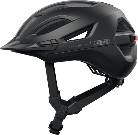 Kask rowerowy Abus urban-i 4.0 ace aksamitny czarny l - 57-61 cm - czarny - nadaje się do użytku na rowerach elektrycznych - rowerach miejskich - 300 g