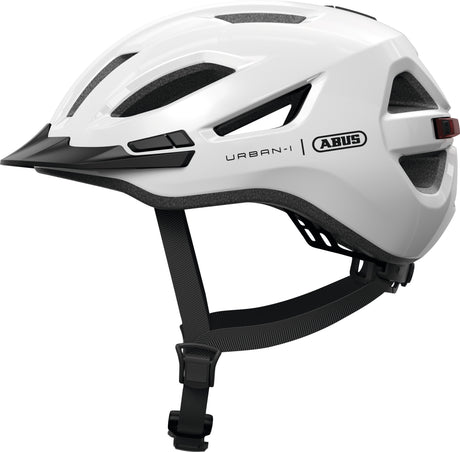 Kask rowerowy Abus urban-i 4.0 błyszczący biały l - 57-61 cm - biały - nadaje się do użytku na rowerach elektrycznych - rowerach miejskich - 290 g