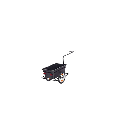Przyczepa rowerowa Roland Big Boy - plastikowa stal - 90L - Czarny