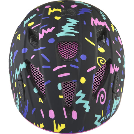 Kask dziecięcy Olympic Sportswear Alpina Sports ximo flash czarno-konfetti 47-51 mat