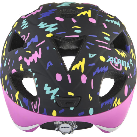 Kask dziecięcy Olympic Sportswear Alpina Sports ximo flash czarno-konfetti 47-51 mat