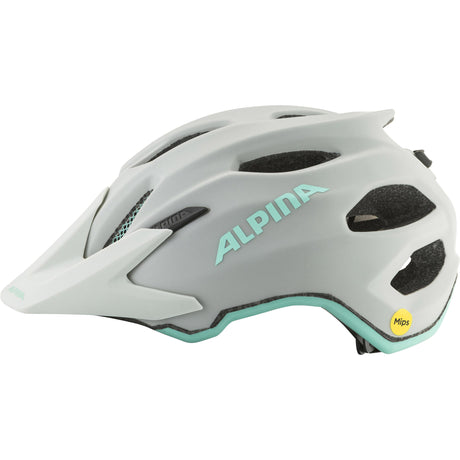 Kask dziecięcy Olympic Sportswear Alpina Sports Apax jr. mips 51-56 matowy turkusowy szary