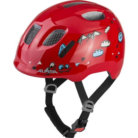 Olympic sportswear alpina sports kinderhelm ximo 2 red smile 47-51 glans