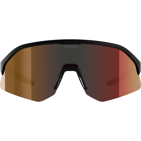 Olimpijska odzież sportowa Alpina sportowe okulary sportowe sonic hr m q-lite czerwone soczewki matowe czarne