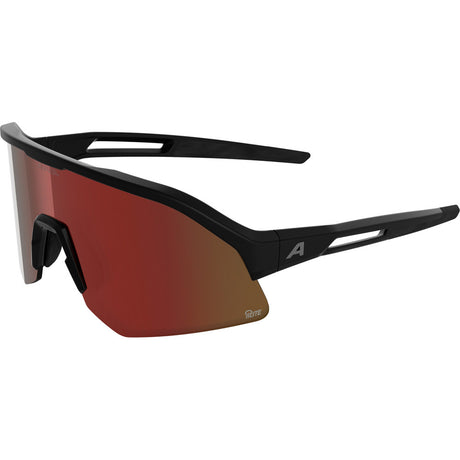Olimpijska odzież sportowa Alpina sportowe okulary sportowe sonic hr m q-lite czerwone soczewki matowe czarne