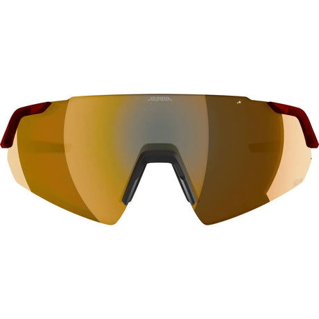 Olimpijska odzież sportowa Alpina sportowe okulary sportowe turbo air q-lite matowe czerwone