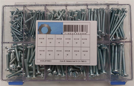 Asortyment wkrętów metalowych d7985 elvz