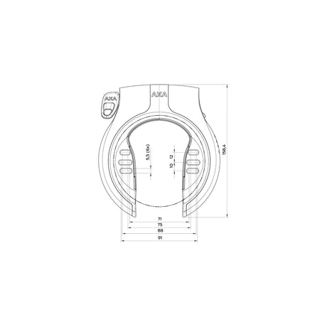 Axa Victory Purninglot - Art -2 - Black Grey - 56 mm - Bezpieczeństwo rowerowe
