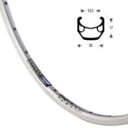 Obręcz Rigida Ryde 28 Chrina Alu 20mm 36 14