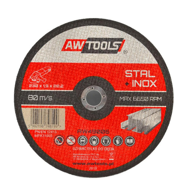 Awtools metalen schild 125*1,2mm