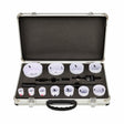 Awtools bimetal gat set 19-76mm 15 elem. zwart line metalen behuizing