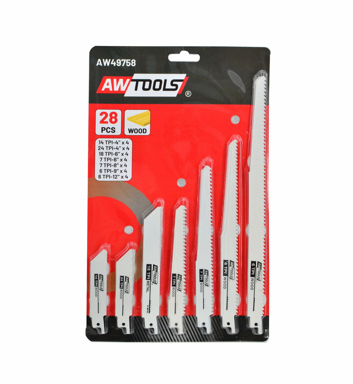 Awtools zeilzaagbladen kpl. 28szt.