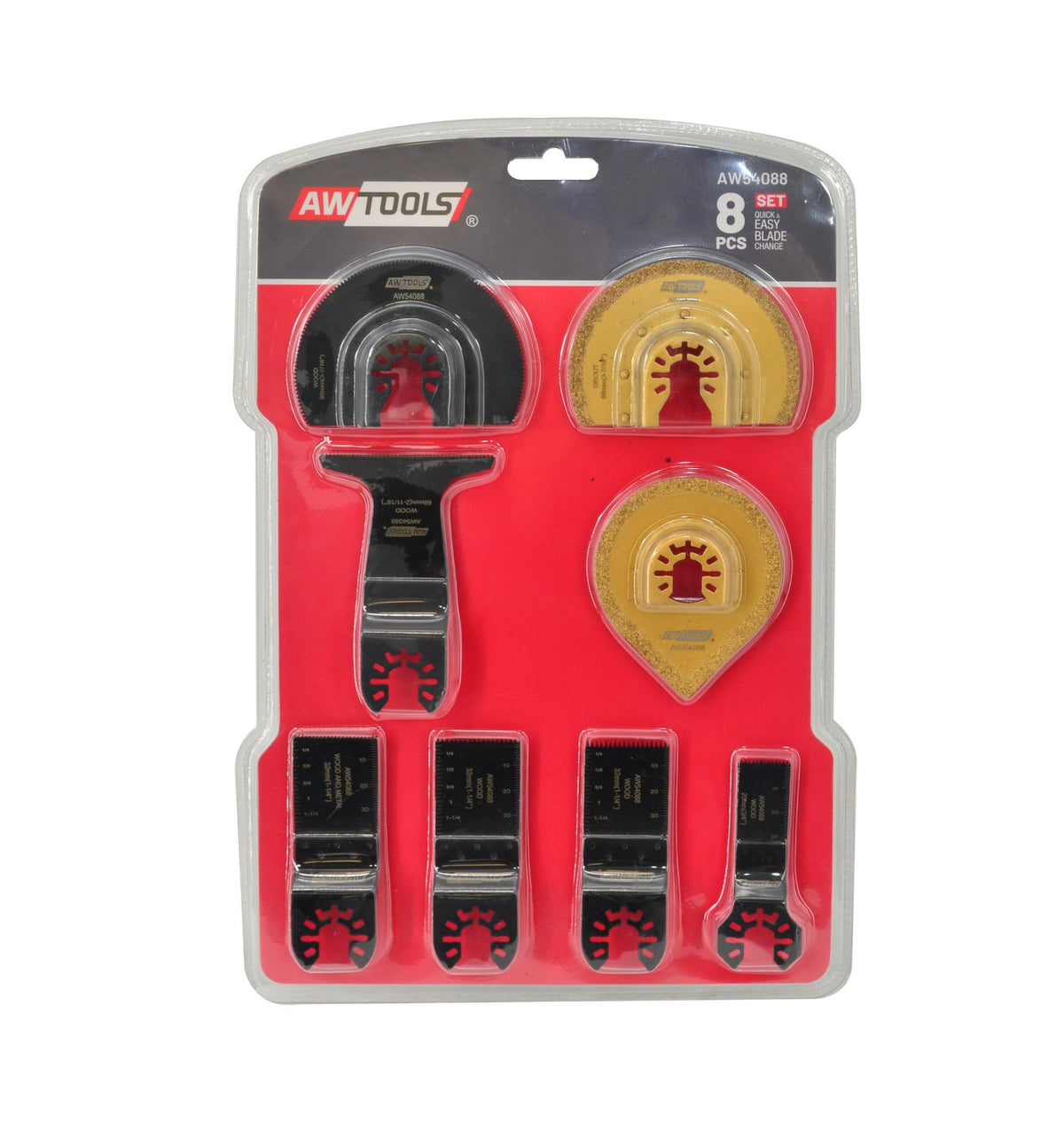 Awtools mt een set van messen 8szt.