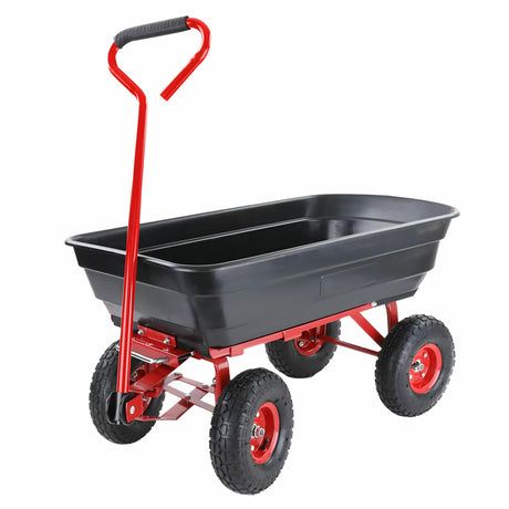Awtools tuinwagen dumper 4 wiel 75l