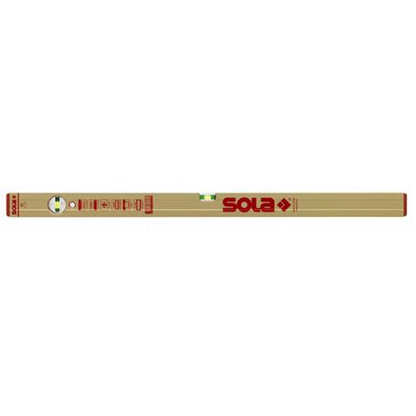 Sola az 50 - poziomica aluminiowa - 50cm - kolor złoty - fiolki skupiające