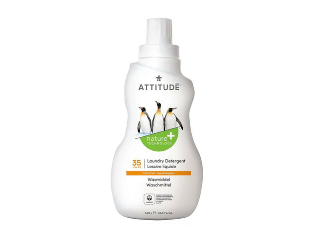 Attitude nature+ - detergent w płynie - skórki cytrusów - 1,05l