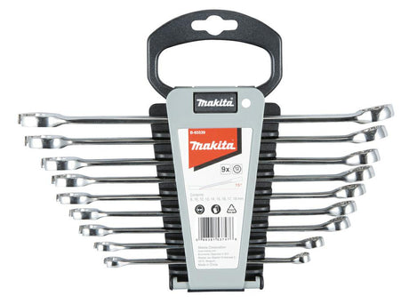 Makita set van platte-oogmoersleutels 9szt.