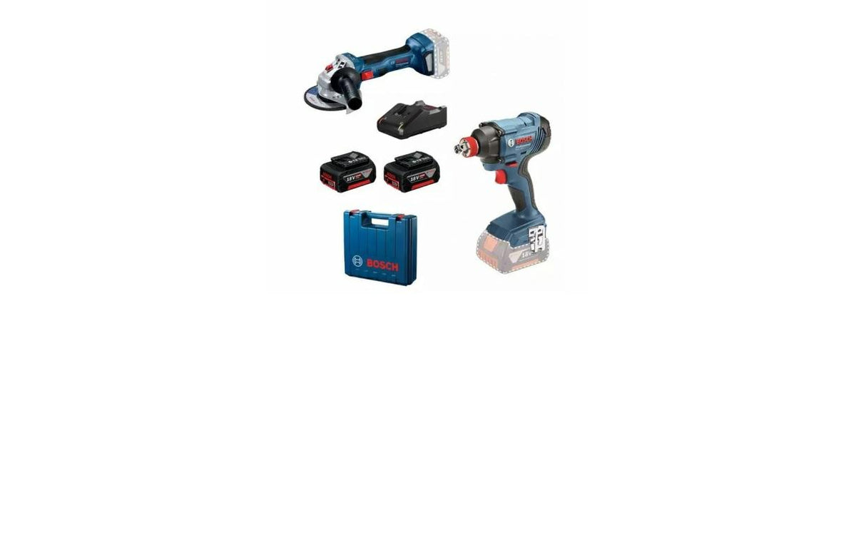 Bosch combo set 18v (gdx 180-li, gws 180) 2x4,0ah