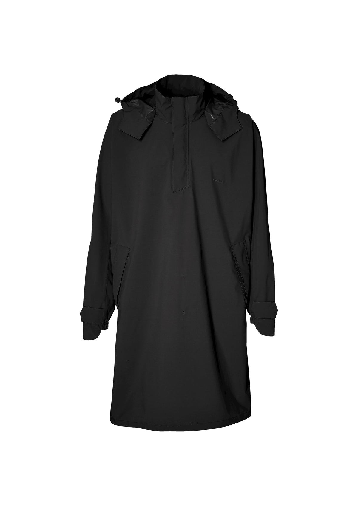 Basilowe poncho mosse unisex kruczoczarne m l