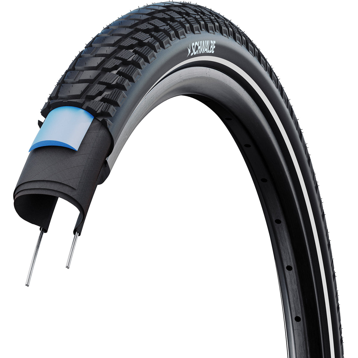 Schwalbe Clincher Maraton Plus Tour Perf 55-584 +r czarny
