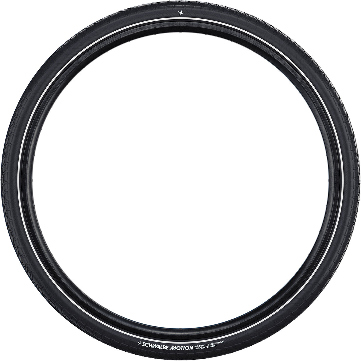 Schwalbe Clincher Motion duże jabłko 60-622 +r czarny