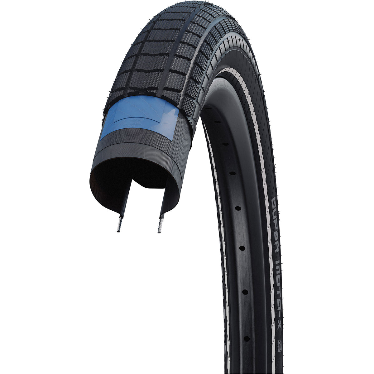 Schwalbe clincher motion super moto-x 55-622 +r czarny
