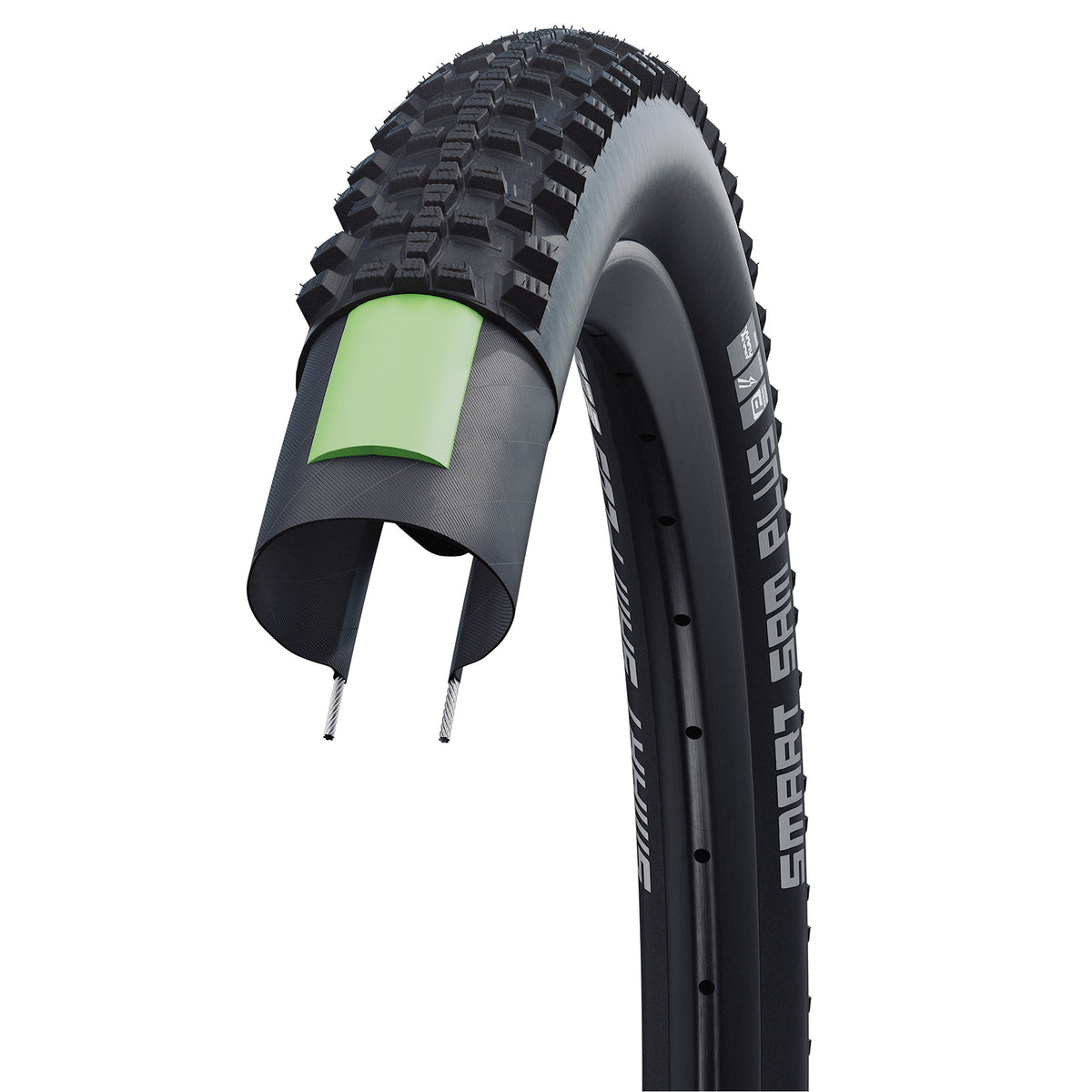 Schwalbe clincher smart sam plus performance 57-584 +r czarny