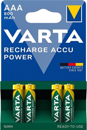Varta ładowna mini penlite akumulator AAA 800 MAH NIMH 1,2V 4 sztuki na mapie