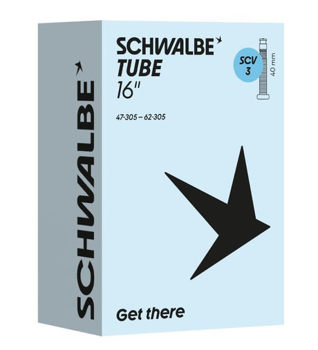 Dętka Schwalbe scv3 16 cali 47 62-305 zawór klik 40mm