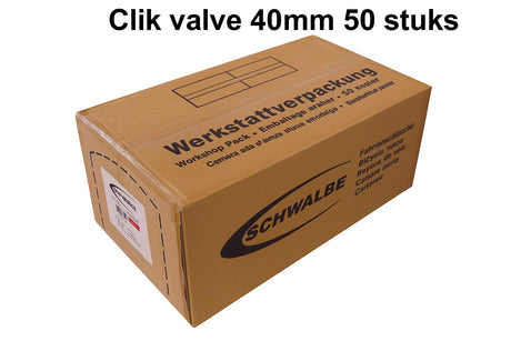 Dętka Schwalbe 40 62-584 635 scv19 zawór zatrzaskowy 40mm opakowanie warsztatowe 50 sztuk