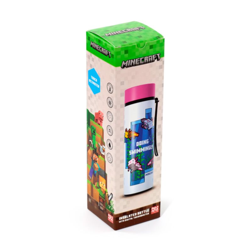 Termos Union Minecraft Axolotl 450 ml, termometr