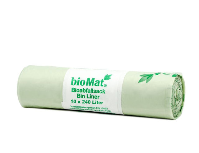 BIOMAT COMPOSTABLE BAGS CELEER 240L - 10 PCS.