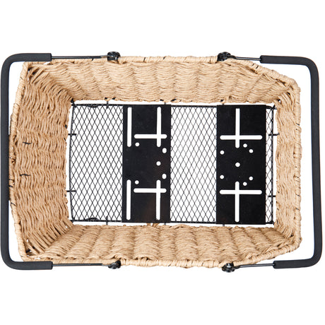 Basil Kosz rowerowy cento rattan look multi system 40 x 25 x 12 cm - trawa morska