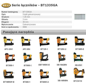 Bostitch styfts bt13 35mm 5m 18ga