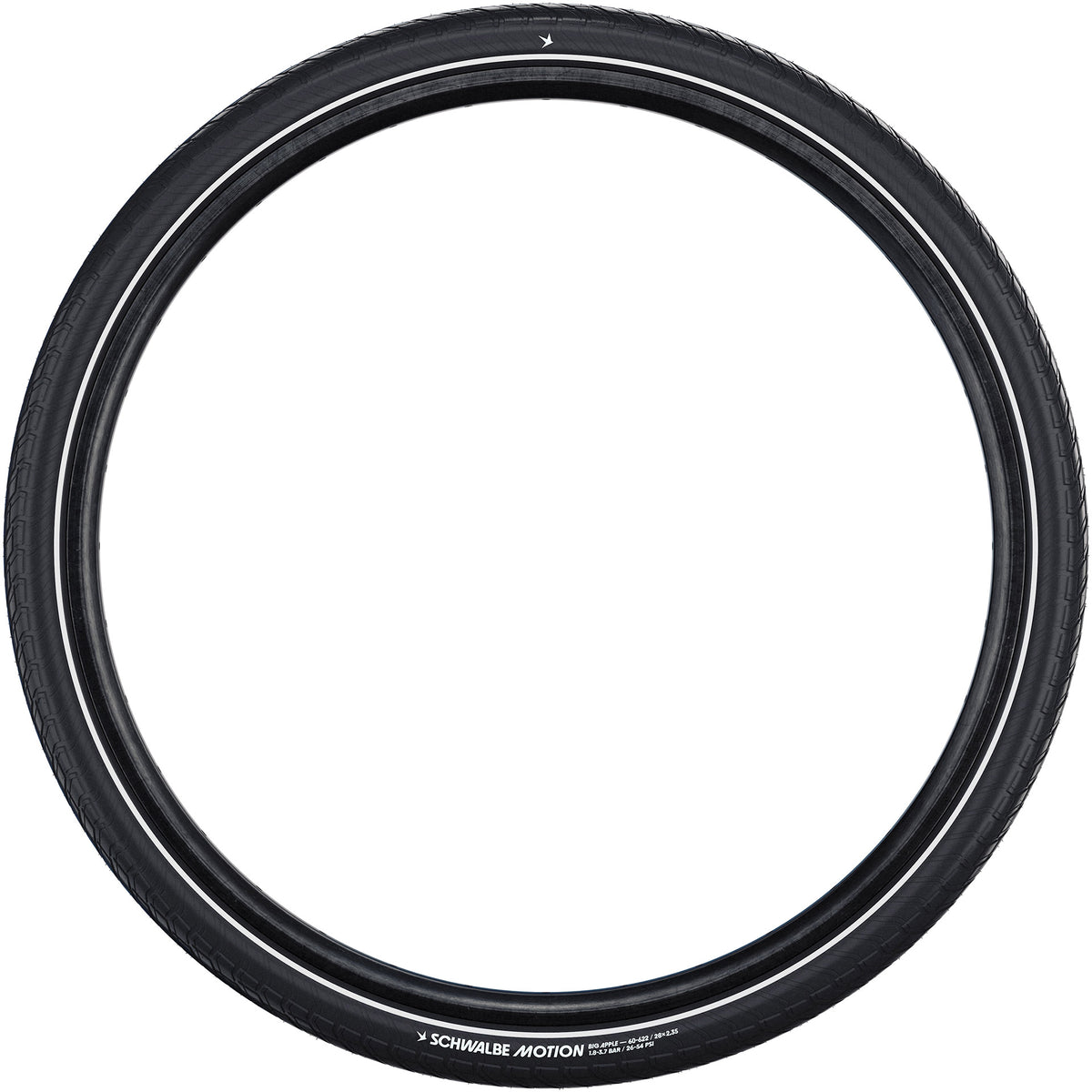 Schwalbe benelux b.v. Schwalbe Clincher Motion Big Apple 55-622 +R Czarny