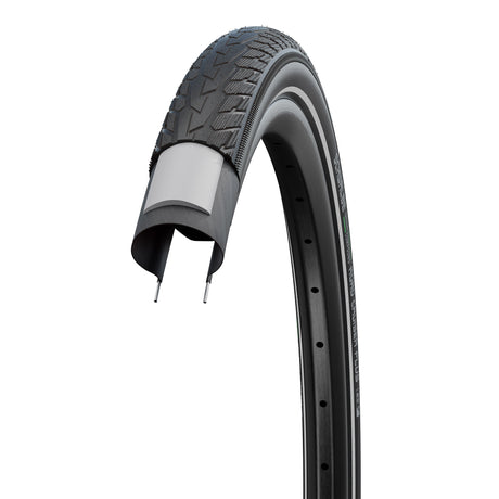 Opona zewnętrzna Schwalbe Road Cruiser Plus 28 x 1,75 czarna odblask