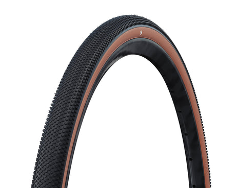 Schwalbe g-one allround pro - tlr - addix speed - 20x2,10 - brązowa ściana boczna